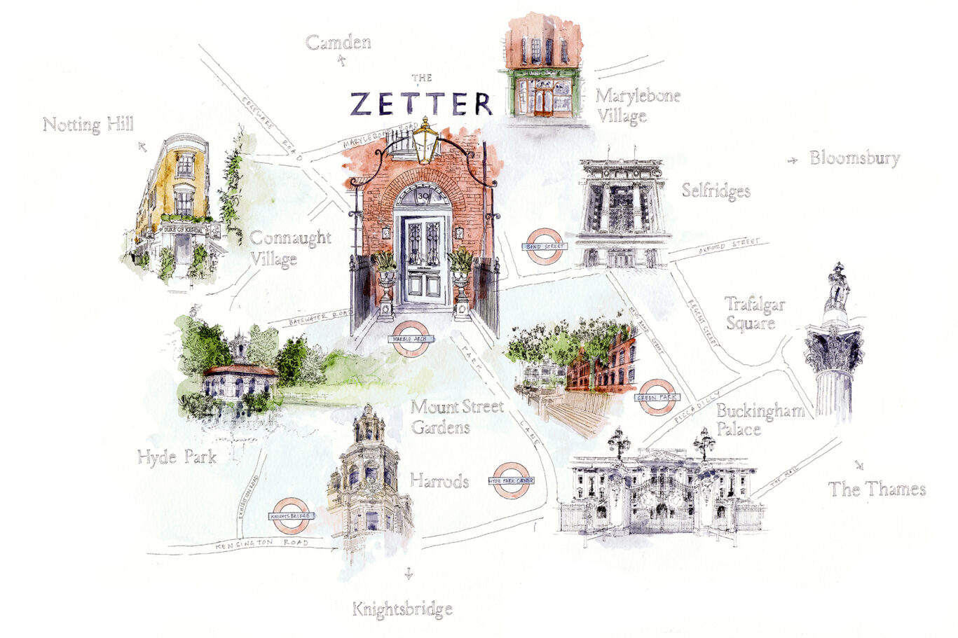 Zetter-Marylebone-Map