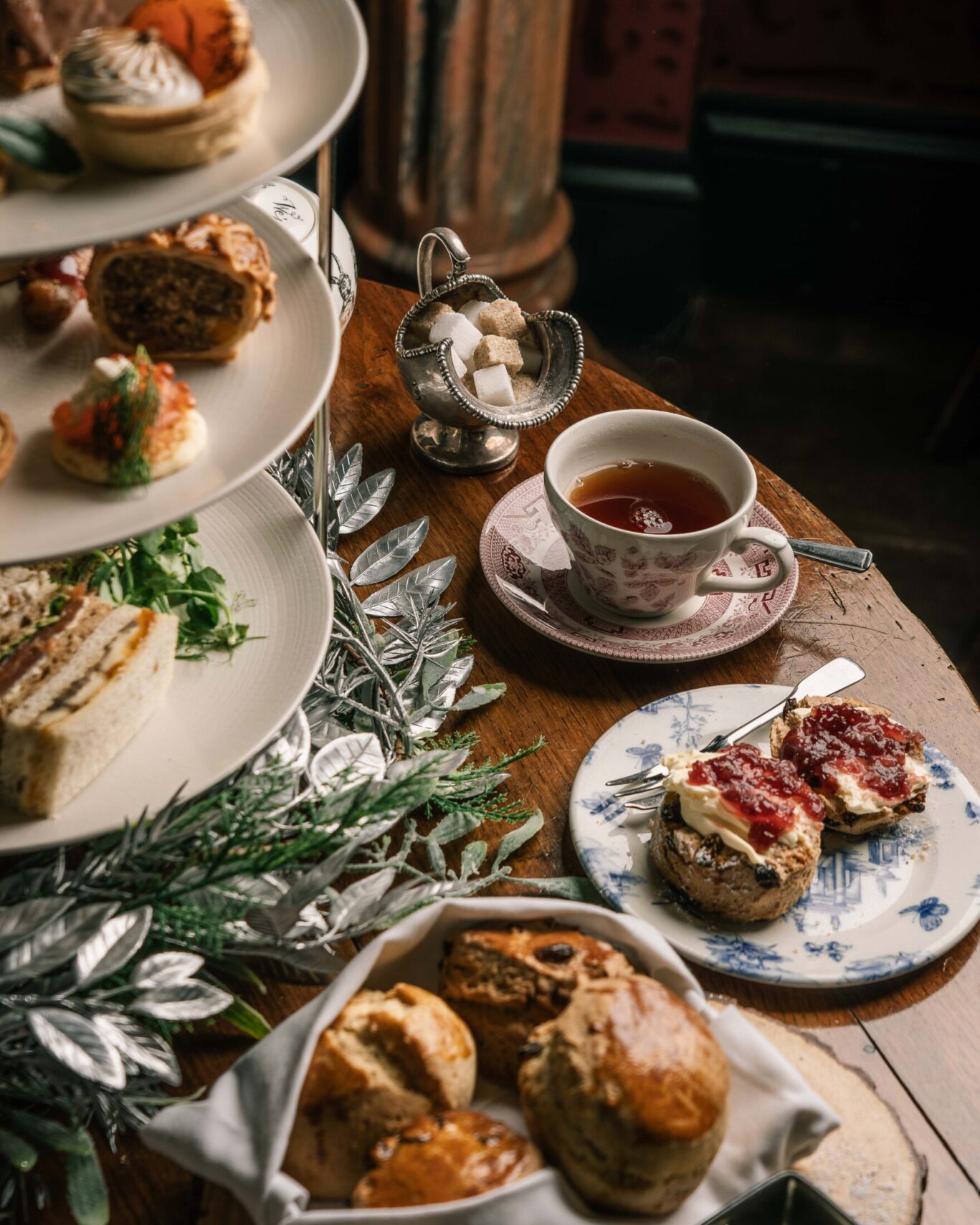 Afternoon tea christmas spread